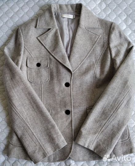 Пиджак шерсть 46