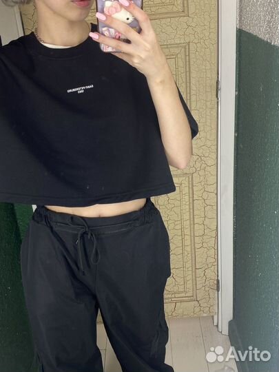 Кроп топ футболка
