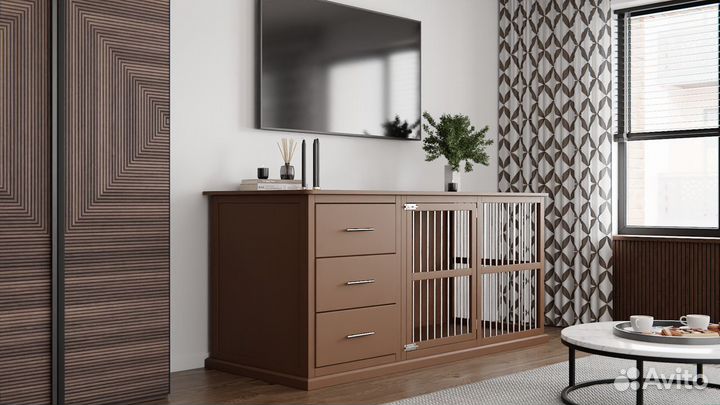 Клетка для собаки в квартиру Тумба Вольер Домик V1