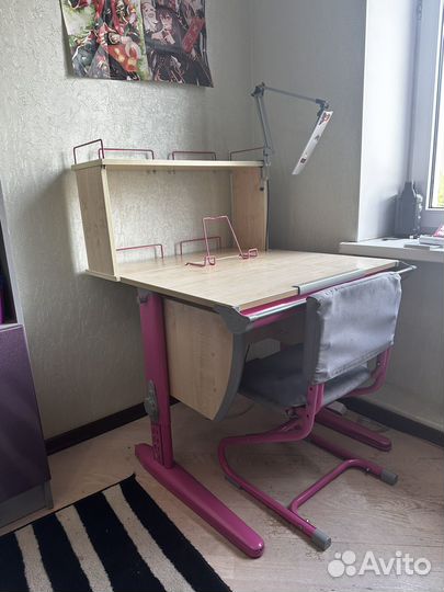 Растущая парта Деми и стул