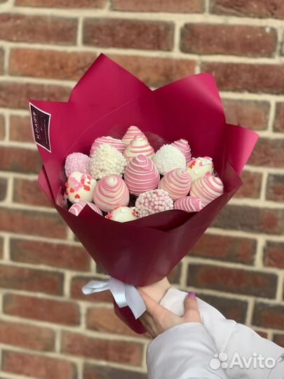 Букет из клубники в шоколаде Восторг М