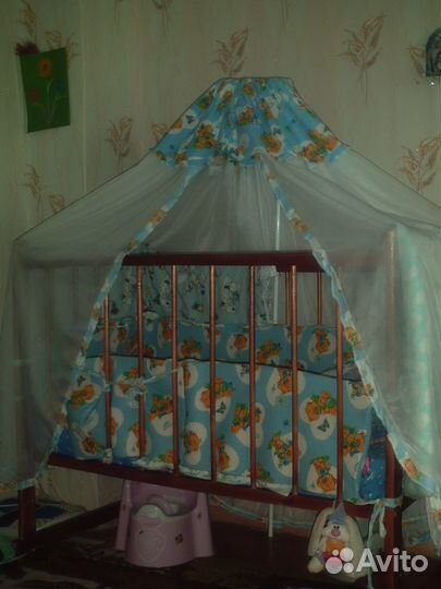 Балдахин и бортики на детскую кроватку