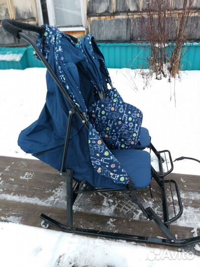 Сани детские двойные