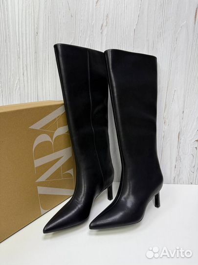 Сапоги Zara натуральные