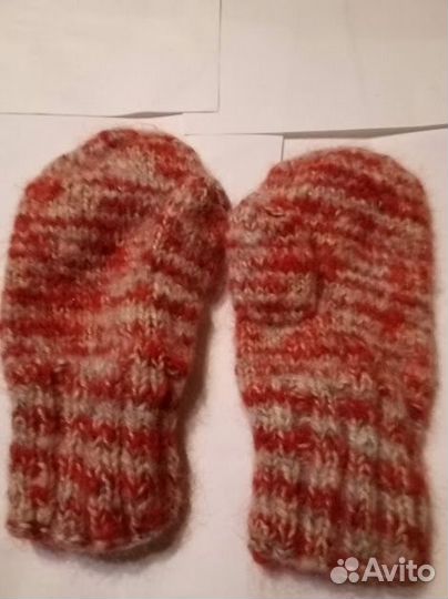 Женские варежки вязаные ручной работы