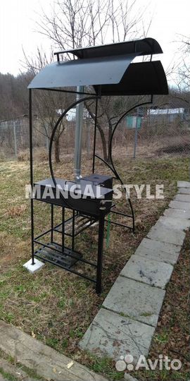 Мангал с крышей