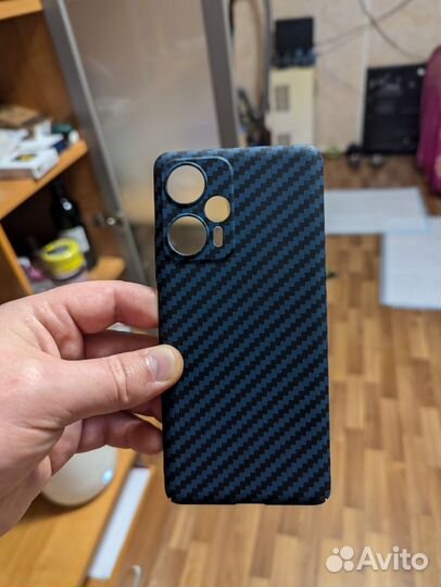 Poco f5 чехол карбон