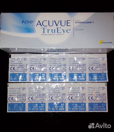 Контактные линзы Acuvue Trueye -7