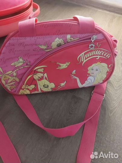 Сумка детская дорожная с ремнём и ручками