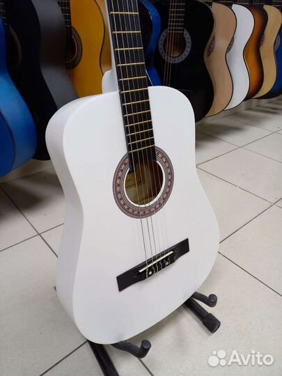 Классическая Белая Матовая гитара Новая
