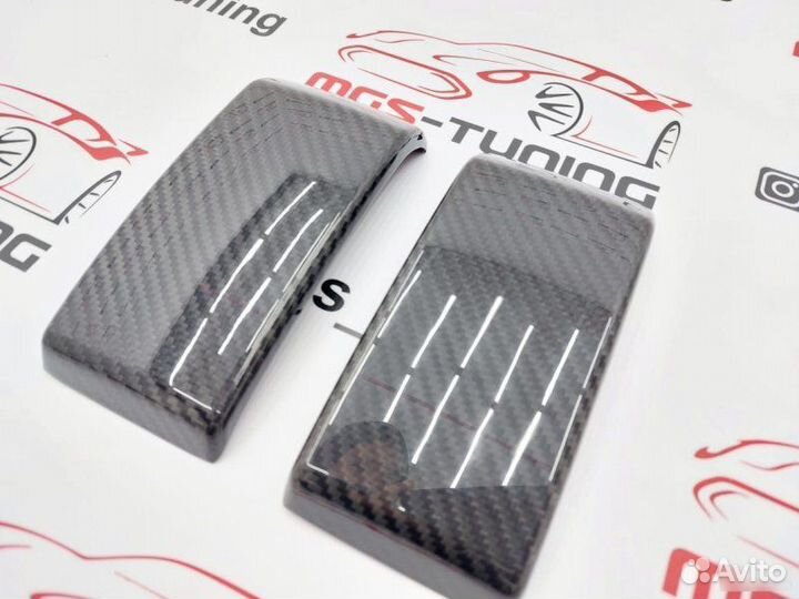 Клыки заднего бампера G63 AMG w464 карбон