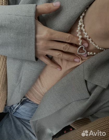 Колье/ чокер из речного жемчуга