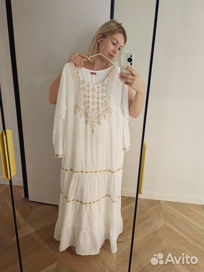 Платье тонкий хлопок S-M