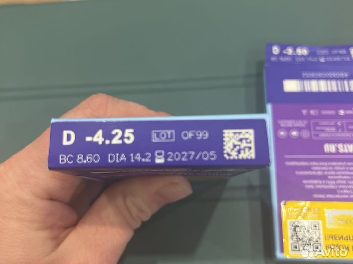 Линзы контактные дневные ежемесячной замены