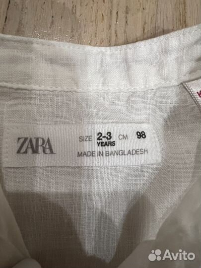 Комплект брюки и рубашка 98 2-3 года Zara