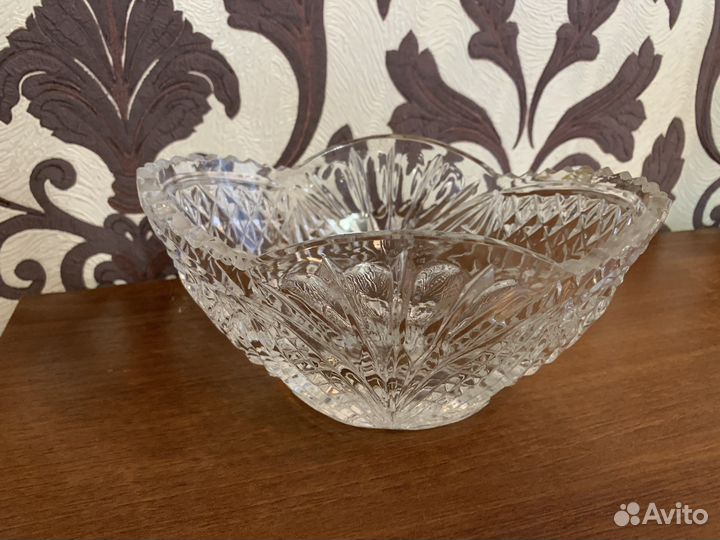 Салатник хрустальный