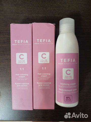 Краска для волос tefia 8.4