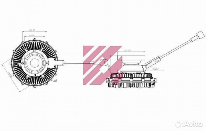 Вискомуфта вентилятора Вольво FM12 FM13