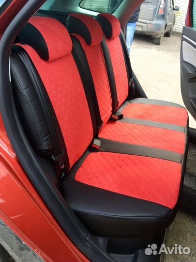 Автомобильные чехлы из экокожи на LADA Vesta