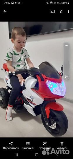 Электромотоцикл с 3 до 7 лет