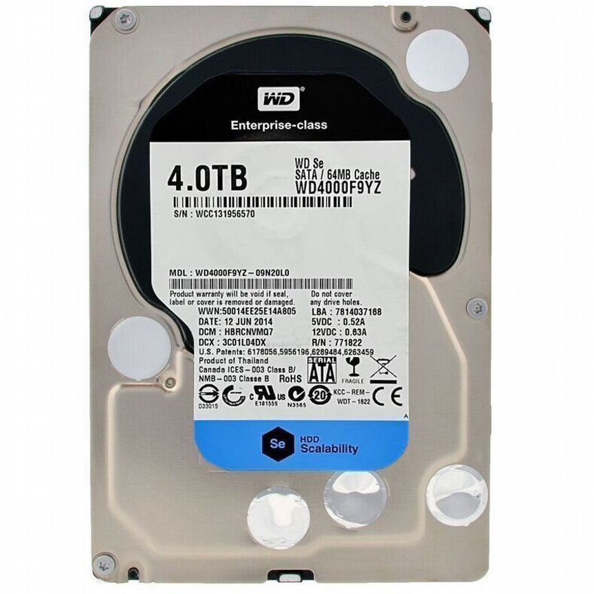 [WD4000F9YZ] Жесткий Диск Wd 4tb Sata3 3.5 Wd4000f9yz