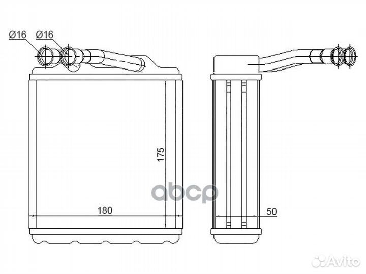 Радиатор отопителя салона toyota carina E/corona