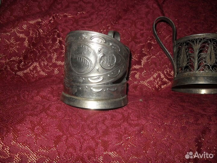 Мельхиоровые подстаканники