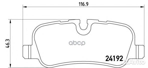 Колодки тормозные дисковые задн land rover: DIS