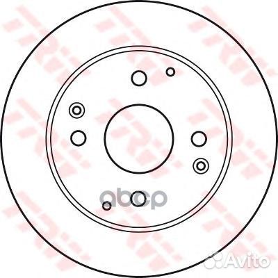 DF7249 Диск тормозной honda accord VII 1.6/2.0