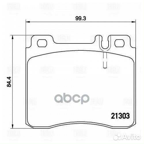 Колодки торм. для а/м Mercedes S (W140) (91) д