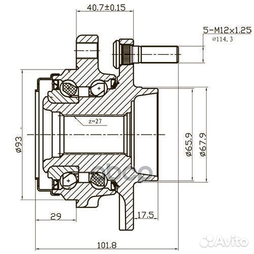 Ступица с подшипником infiniti FX S51/G