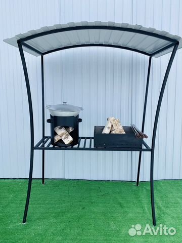 Мангал с крышей