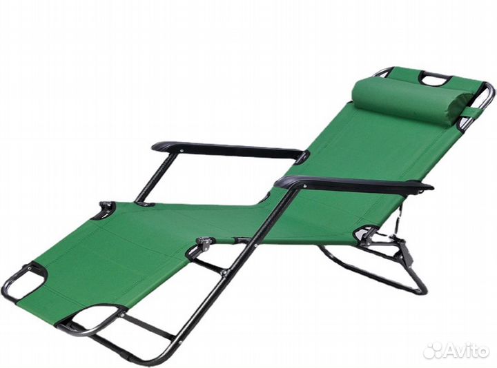Шезлонг CHO-103 178*060*079/ зелёный