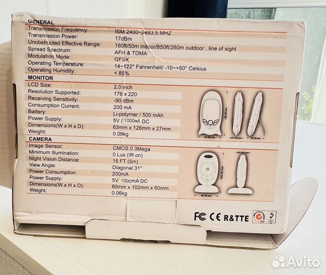 Видеоняня baby monitor VB601 б/у