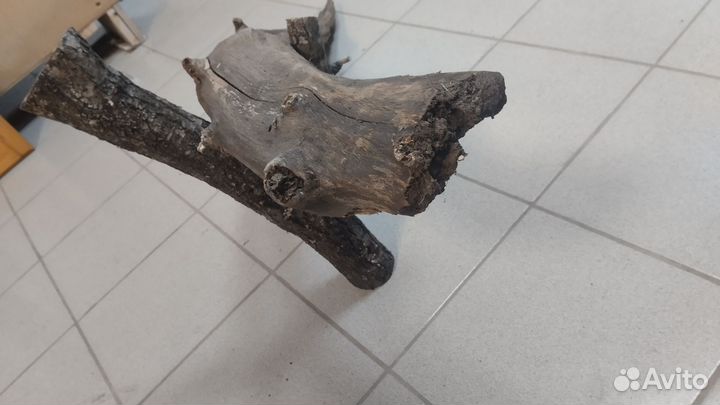 Коряга для декора рыба