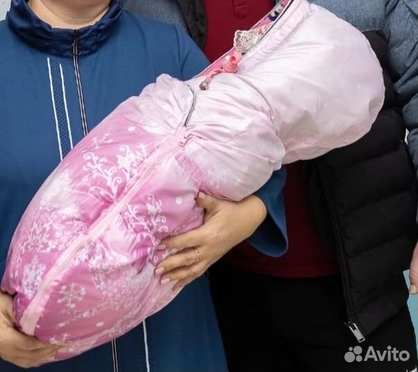 Конверт на выписку для девочки зима