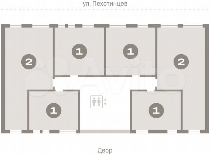 2-к. квартира, 67,8 м², 3/17 эт.