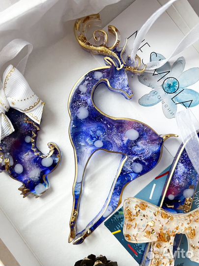 Елочные игрушки смола