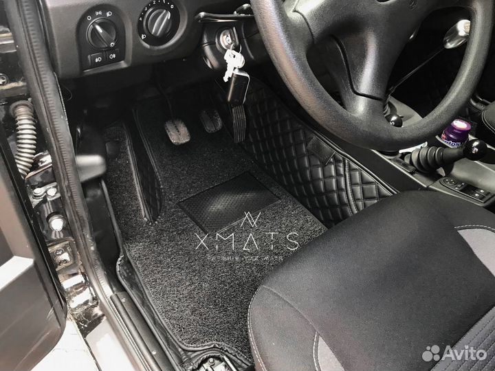 3D коврики из экокожи для LADA Нива