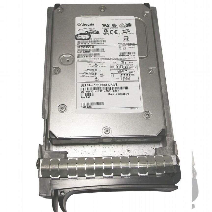 [9Y701] Жесткий Диск Dell36gb U320scsi 3.5" Hdd