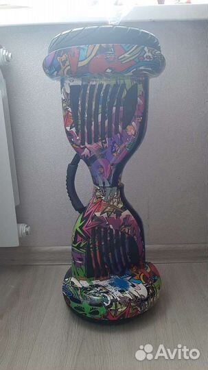 Гироскутер с ручкой с усиленный аккумулятором и во