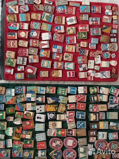 Прдам значки времен СССР геральдика, гербы городов