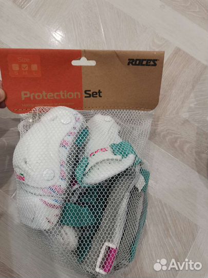 Роликовые коньки детские раздвижные +защита