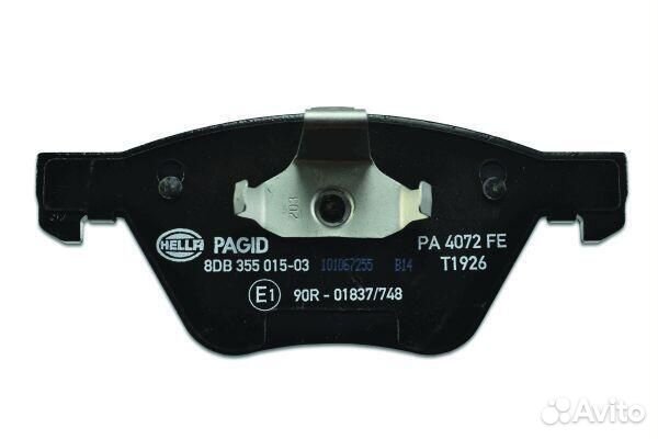 Передние тормозные колодки hella pagid, 8DB3550150