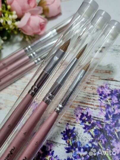 Кисть акриловая для наращивания ногтей