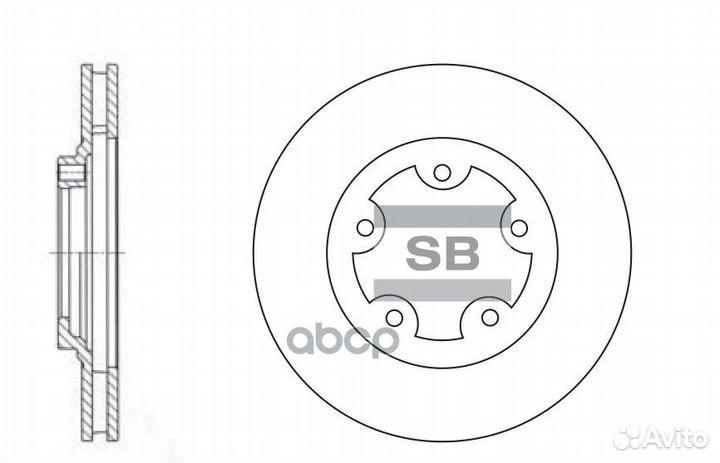 Диск тормозной передний hyundai starex /livero