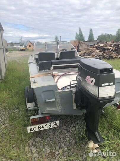 Лодка днепр, мотор, прицеп