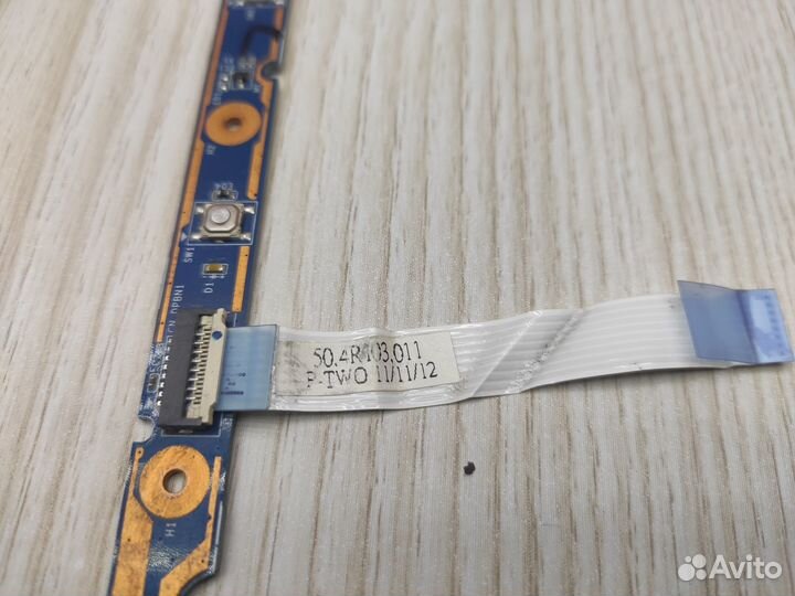 Плата кнопки включения с шлейфом HP dv6-6c51er