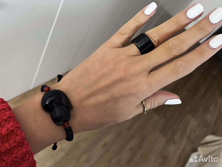 Браслет Талисман Лиса Обсидиан