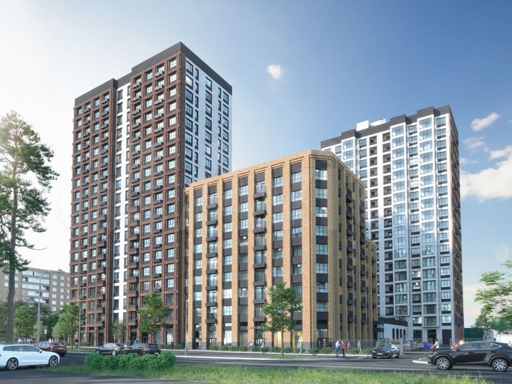 3-к. квартира, 68,9 м², 19/19 эт.